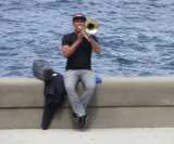 Saxophone player on the Malecon